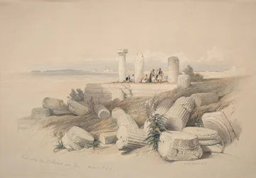 Ruinen genannt Om El Hamed bei Tyros, 1839