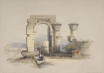 Ruinen, Tempel auf der Insel Biggeh, Nubien