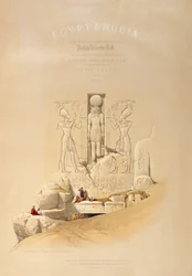Der Eingang zum Großen Tempel von Aboo Simble, Nubien, Titelseite von Band I von 
