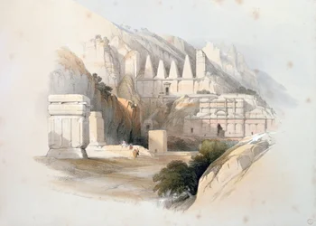 Die Nekropole, Petra, aus Band III von 