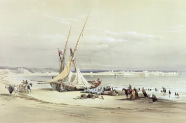 Tsur, das antike Tyros, 27. April 1839, Tafel 69 aus Band II von 