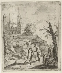 Landschaft mit Wahrsagerin