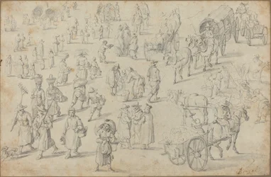 Studien von Marktfiguren