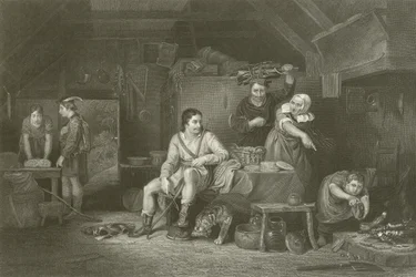 Alfred in der Hütte des Hirten