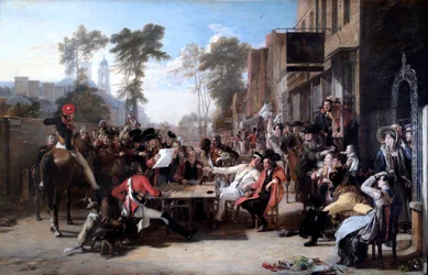 Chelsea-Pensionäre lesen die Waterloo-Depesche