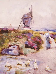 Die Mühle auf dem Gemeindeland, Houghton, Huntingdonshire