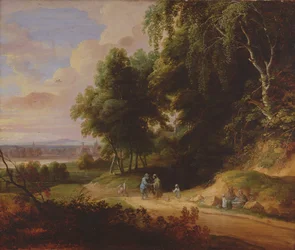 Landschaft mit Zigeunerfiguren