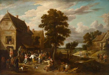 Tänzer in einem Dorfgasthaus, ca. 1660er Jahre