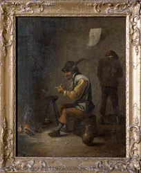 Bauern in einem Interieur