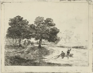 Landschaft mit Fischern