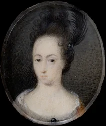 Miniatur von Hedvig Sofia, Prinzessin von Schweden, um 1700