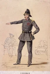 Ein Feuerwehrmann, 1855