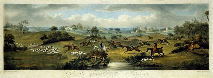 Fuchsjagd, Platte 2, graviert von Thomas Sutherland (1785-1838) 1817