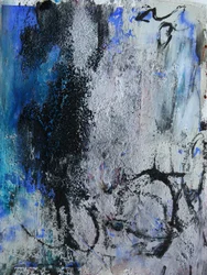 Abstrakte Blaue Grunge-Schichten