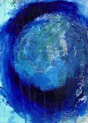 Abstrakter Blauer Planet