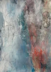 Abstrakte Blau-Rot-Schichten