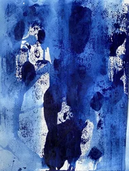 Tiefblaues Abstrakt