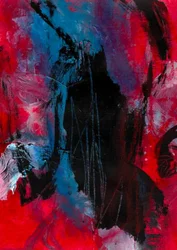 Dynamisches Rot Blau Abstrakt
