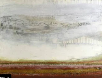 Nebliger Horizont Landschaft