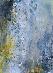 Gelassene Blau Gold Patina