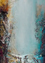 Serener blauer Durchgang