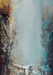 Texturierter blauer Fluss