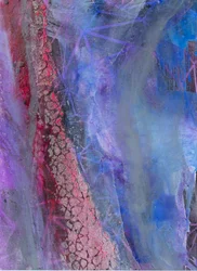Lebendiger Blau-Magenta-Fluss