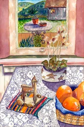 Orange Stillleben