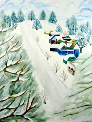 Dorf im Schnee, 2014