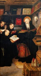 St. Augustinus lehrt Eremiten