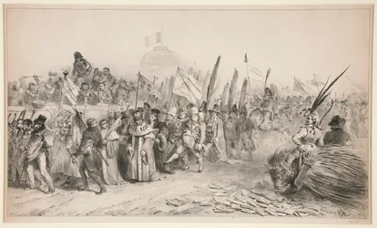 Große Parade von der Karikatur