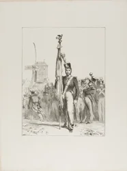 Leichte Infanterie, Fahnenträger