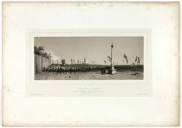 Eröffnung der ersten Parallele, aus Souvenirs d’Italie: Expédition de Rome