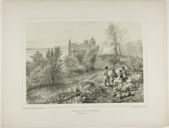Das Schloss von Graf Woronzoff, Aloupka, Krim, 12. August 1837