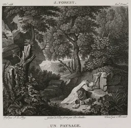 Eine Landschaft, nach Jean-Baptiste Forest