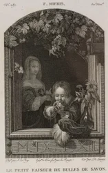 Der kleine Seifenblasenmacher, nach Frans van Mieris dem Älteren
