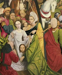 Christus trägt das Kreuz und Veronika mit dem Schweißtuch