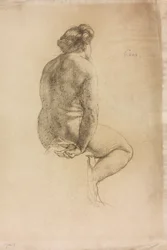 Studie einer weiblichen Figur