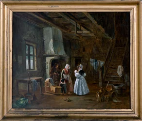 Innenraum mit Figuren