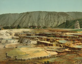 Hymen Terrace, Yellowstone-Nationalpark, um 1902