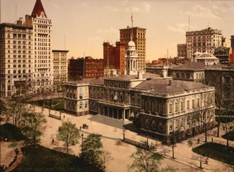 Rathaus, New York City, USA, um 1900