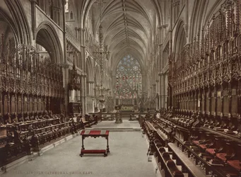 Lincoln Cathedral Chor, ca. 1900