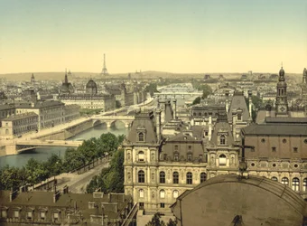 Panorama der sieben Brücken, Paris, ca. 1890