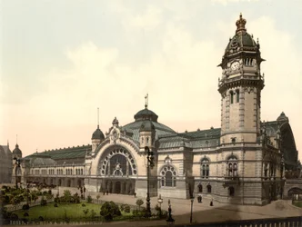 Bahnhof, Köln, Deutschland, ca. 1900
