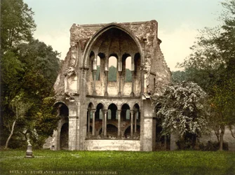 Ruinen der Abtei Heisterbach, Nordrhein-Westfalen, Deutschland, ca. 1900