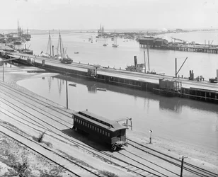 Der Hafen, San Pedro, Kalifornien, ca. 1880-99
