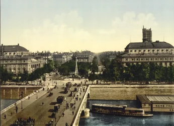 Place du Chatelet, Paris, um 1890-1900