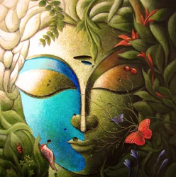 Gelassenes Naturgesicht