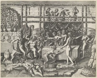Hochzeitsfest von Amor und Psyche (Mittelteil)