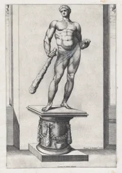 Speculum Romanae Magnificentiae: Herkules mit den Äpfeln der Hesperiden, 1581